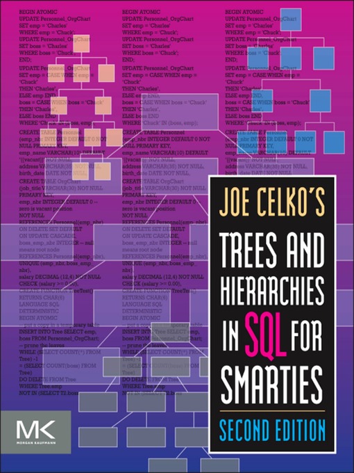 Upplýsingar um Joe Celko's Trees and Hierarchies in SQL for Smarties eftir Joe Celko - Biðlisti